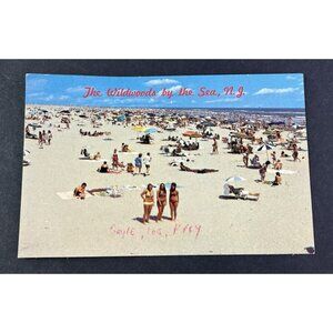 Vtg Postcard Wildwood By The Sea NJ New Jersey Bathing Suits Beach 1976 Picture